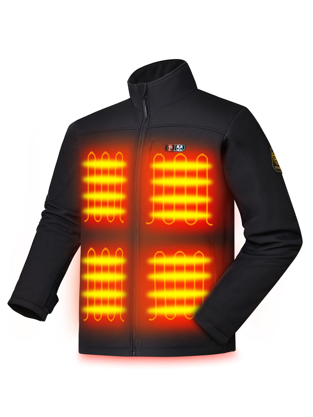 Men's Heated Jacket: 5 Zones + Battery + Hand Warmers
