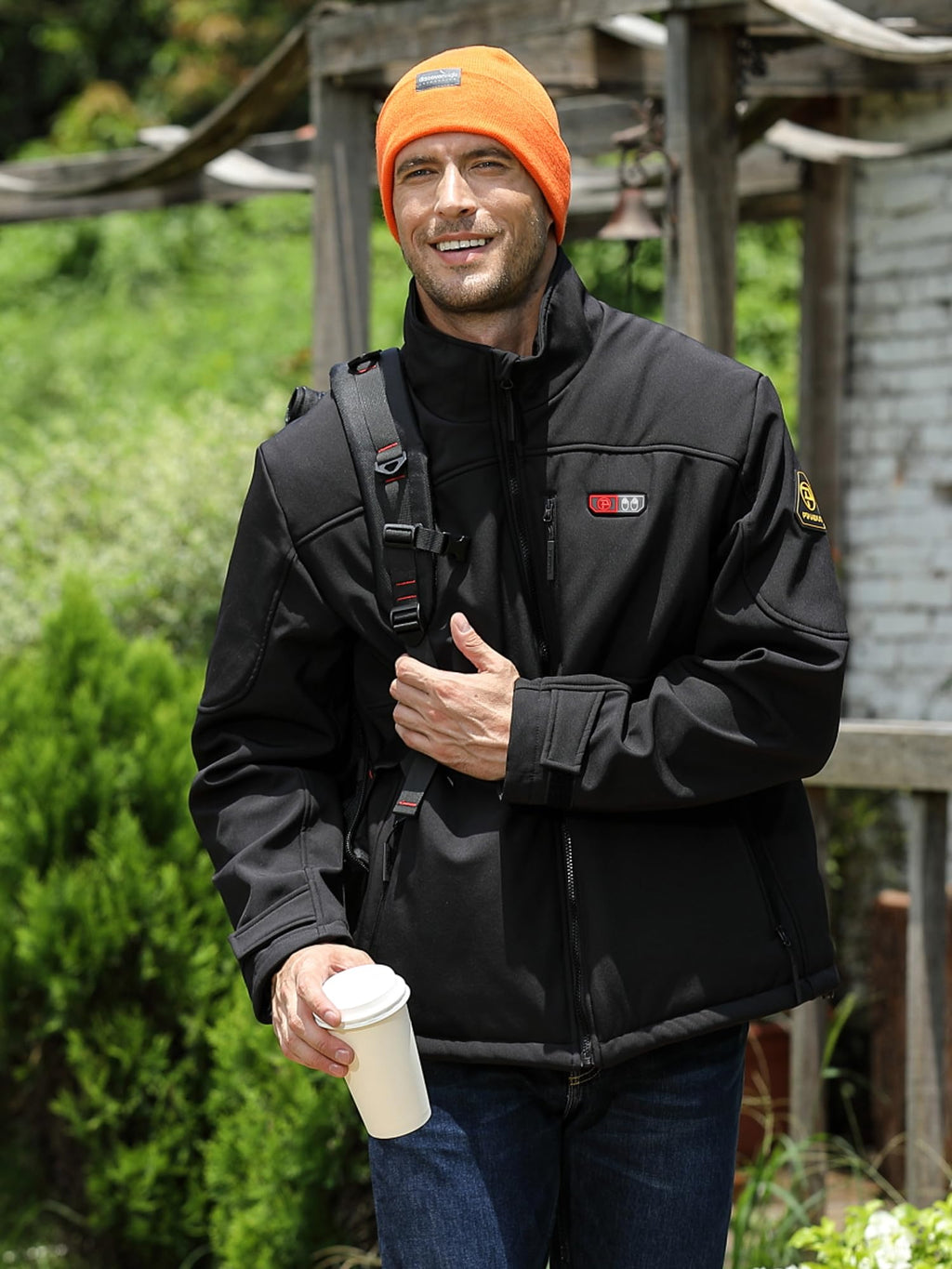 Men's Heated Jacket: 5 Zones + Battery + Hand Warmers