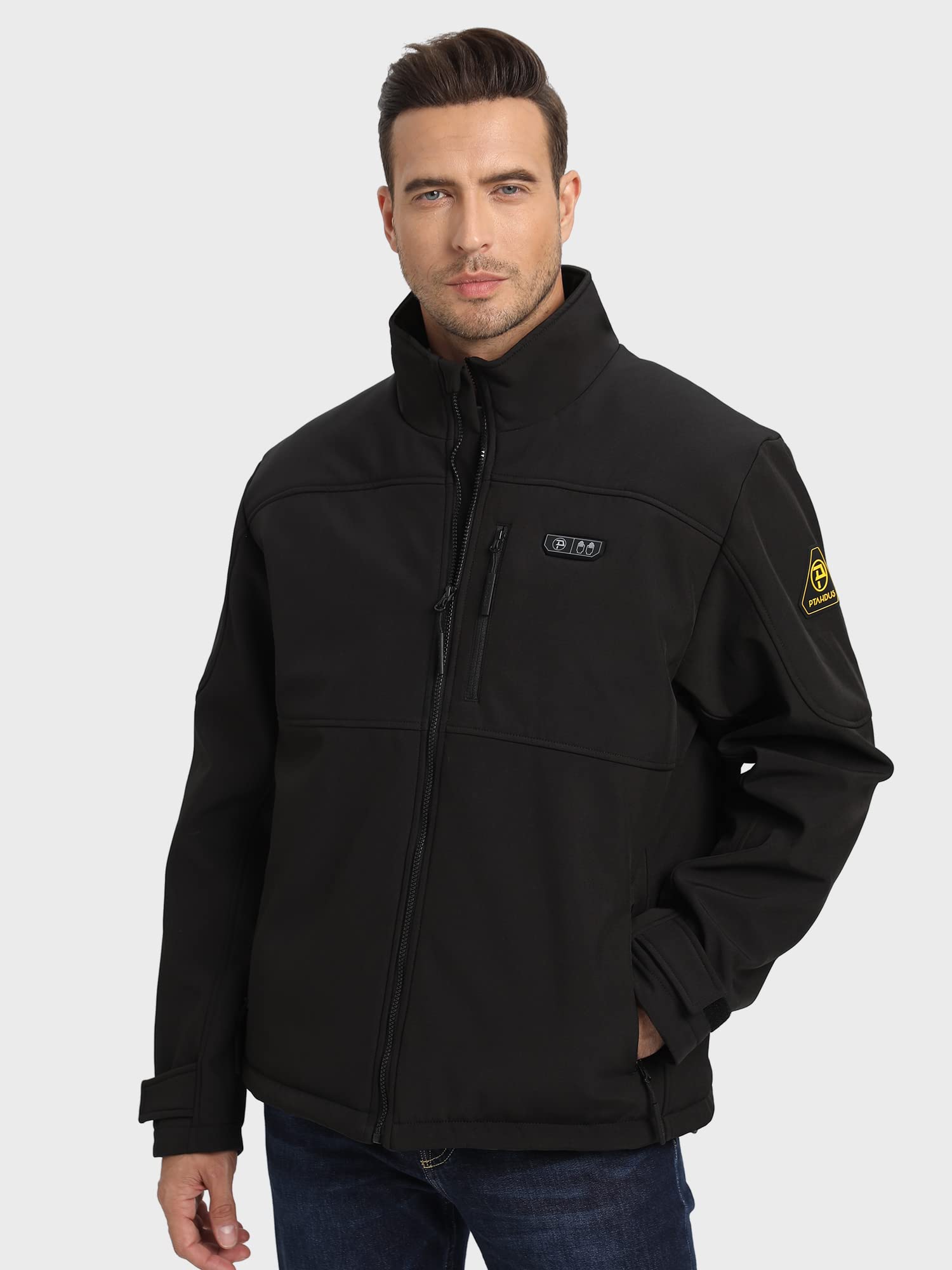Men's Heated Jacket: 5 Zones + Battery + Hand Warmers