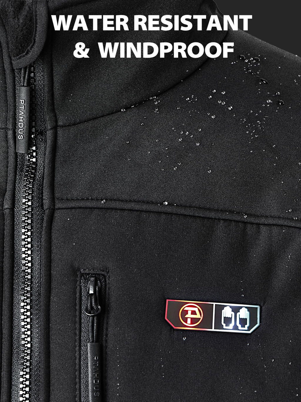 Men's Heated Jacket: 5 Zones + Battery + Hand Warmers